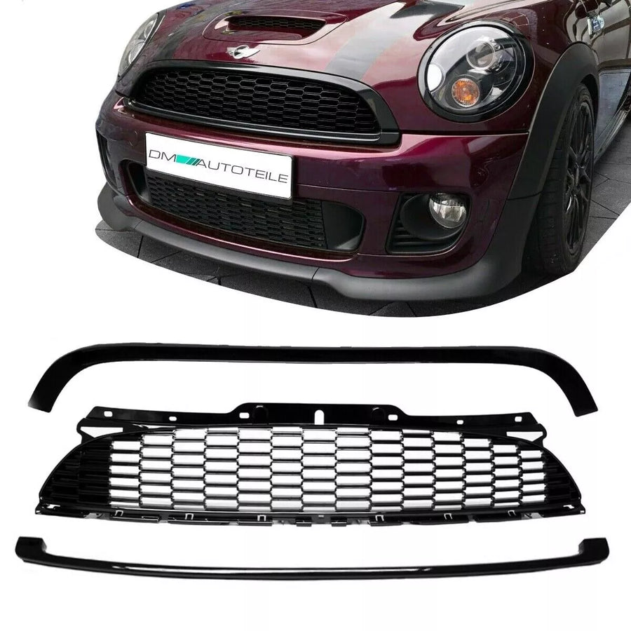 Mini Cooper R56 R57 R58 R59 Set 3 pezzi Griglia 2006-2009 Nero Lucido