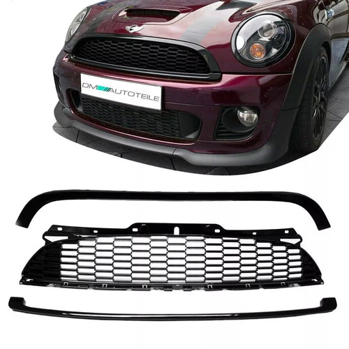 Mini Cooper R56 R57 R58 R59 Set 3 pezzi Griglia 2006-2009 Nero Lucido