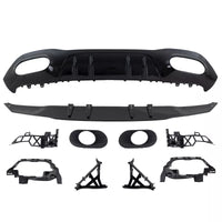 Diffusore posteriore Nero per Mercedes W177 Hatchback non A35 AMG
