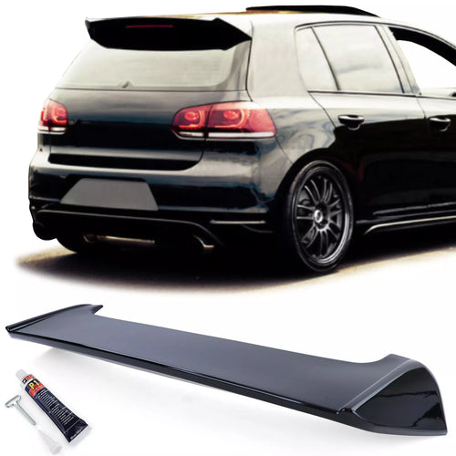 Spoiler posteriore spoiler bordo tetto Nero per VW Golf 6 GTI berlina 09-13