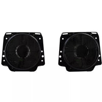 Fari H4 nero fumo scanalati + mirino per VW Golf 2 83-91