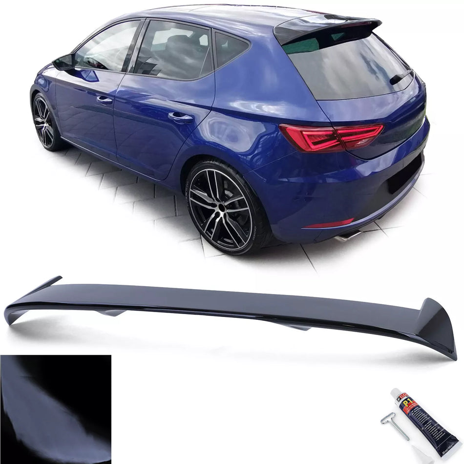 Spoiler posteriore tetto Performance Nero per Seat Leon 3 5F 12-20