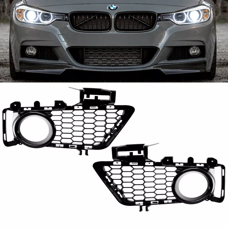 Set griglia paraurti griglia Nero Lucido per BMW F30 F31 M 11-19