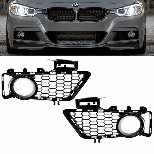 Set griglia paraurti griglia Nero Lucido per BMW F30 F31 M 11-19