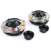 Faro proiettore nero fumè + mirino per vw caddy i 82-92 + jetta i 79-84