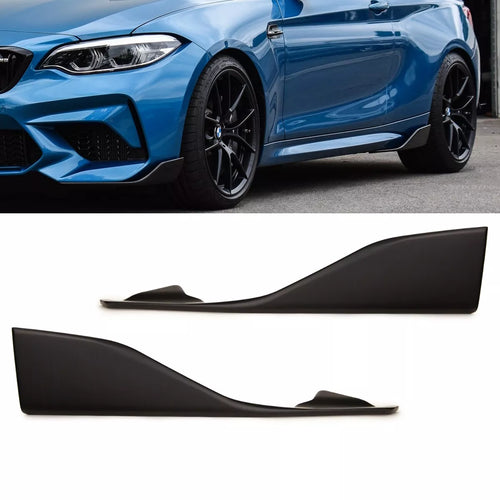 minigonne laterali flaps set spoiler Nero per BMW F87 M2