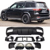 Diffusore + Terminali di Scarico 2X2 (NERO) per MERCEDES X167 GLS