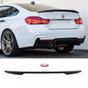 Spoiler Posteriore 668 Nero Lucido per BMW Serie 4 F36 Gran Coupe