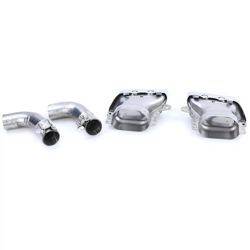 terminali doppi versione sportiva cromati, per Mercedes CLA C117 X117 13-19