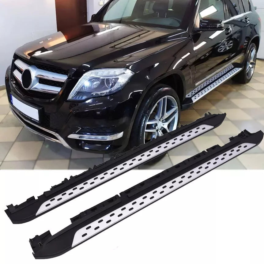 Pedane in alluminio con bottoni antiscivolo - Side Steps per Mercedes X204