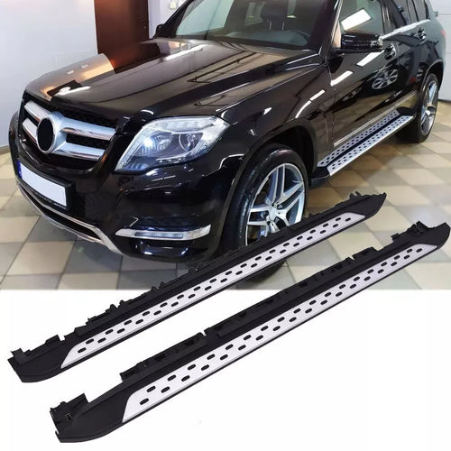 Pedane in alluminio con bottoni antiscivolo - Side Steps per Mercedes X204
