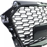 Griglia Sport griglia a nido d'ape nera lucida per Audi A3 8V 16-20 senza ACC