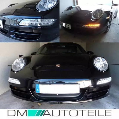 Frecce LED Porsche 911 997 con Luce diurna Cromo Facelift 04-08 MARTELLO!