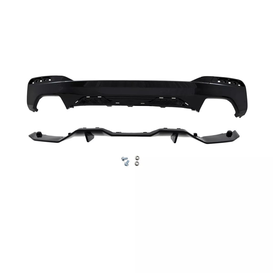 Diffusore Nero Lucido Set per BMW Serie 5 G30 G31 M Sport