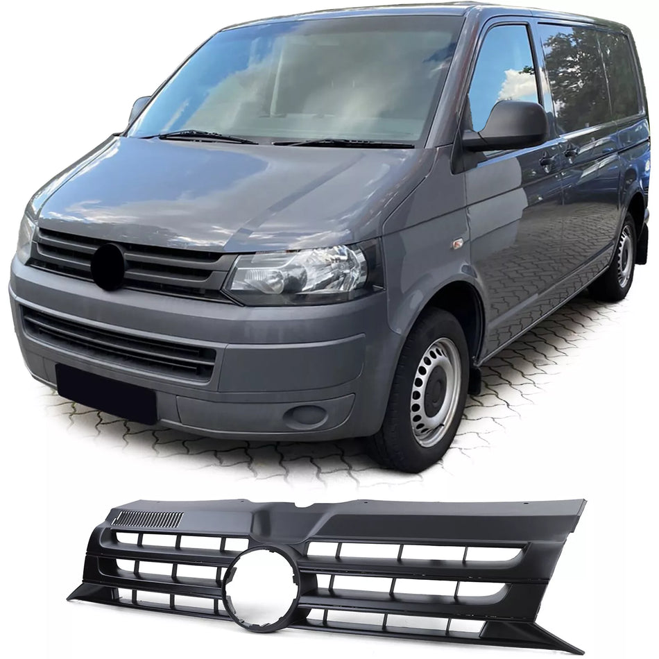 Griglia radiatore nera per emblema per VW Bus T5 Facelift 09-15