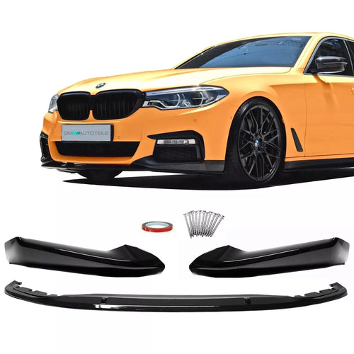 Spoiler anteriore Lippe Nero Lucido per BMW G30 G31 M