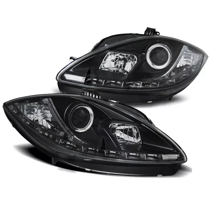 Fari diurni LED per Seat Leon 1P1 Facelift/Altea Nero