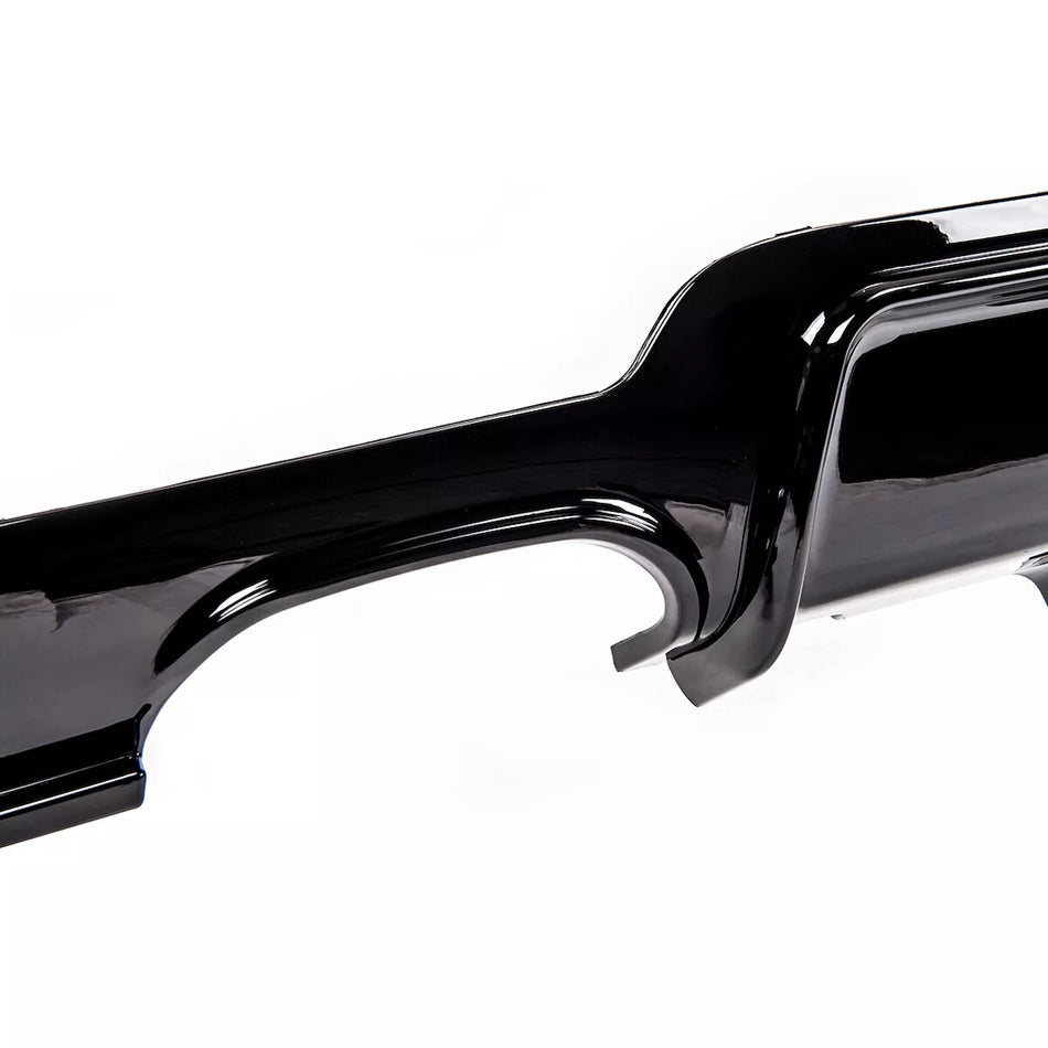 Diffusore posteriore 2 tubi Nero Lucido per BMW F32 F33 F36 M Sport