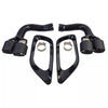 terminali doppio tubo carbonio adatti, per BMW X6 E71 08-14 Diesel 30d 40d