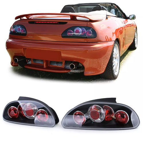 Fanali posteriori in vetro trasparente nero per MG F Cabrio RD TF 95-05