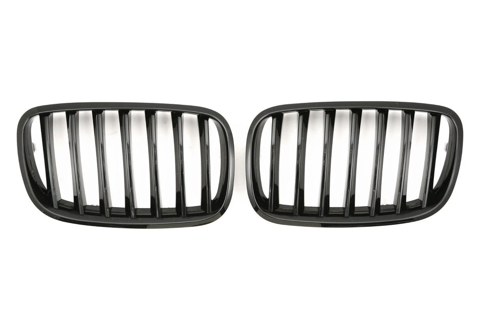 per BMW X5 X6 E70 E71 SPORT GRIGLIA RADIATORE NERO LUCIDO