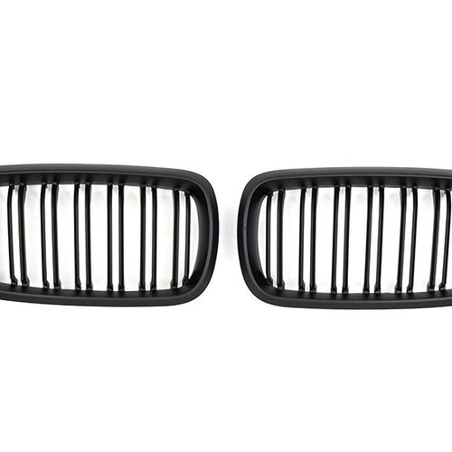 per BMW X5 X6 F15 F16 SPORT GRIGLIA RADIATORE DOPPIA BARRA NERO OPACO