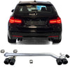 Terminale scarico duplex 4 tubi look conversione per BMW F30 F31 320 325 328 330