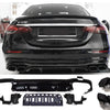 Diffusore + Terminali di Scarico (NERO) per MERCEDES E-KL. W213 MOPF