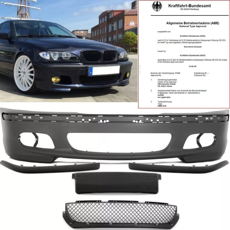 Paraurti anteriore primer + ** + per BMW E46 non M-Technik II M