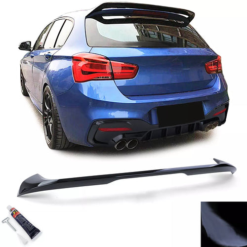 Spoiler posteriore tetto aspetto Nero per BMW Serie 1 F20 F21 dal 15