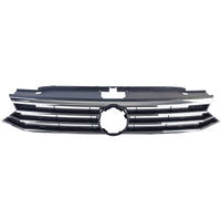 Griglia radiatore nera + barre cromate per Vw Passat B8 3G prefacelift 2014-2019