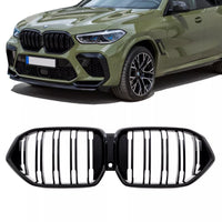 Griglia Sportiva doppia passerella nera lucida anche fotocamera per BMW X6 G06