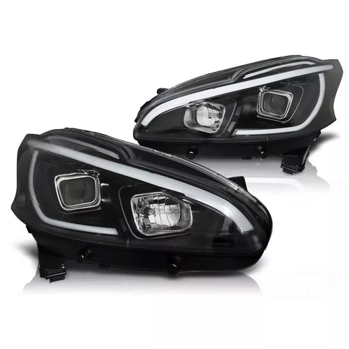 Fari led frecce luce diurna per peugeot 208 2012-2015 Nero