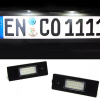 Luci targa LED bianche 6000K adatte, per BMW E81 Serie 6 E63 Z4 Mini R55