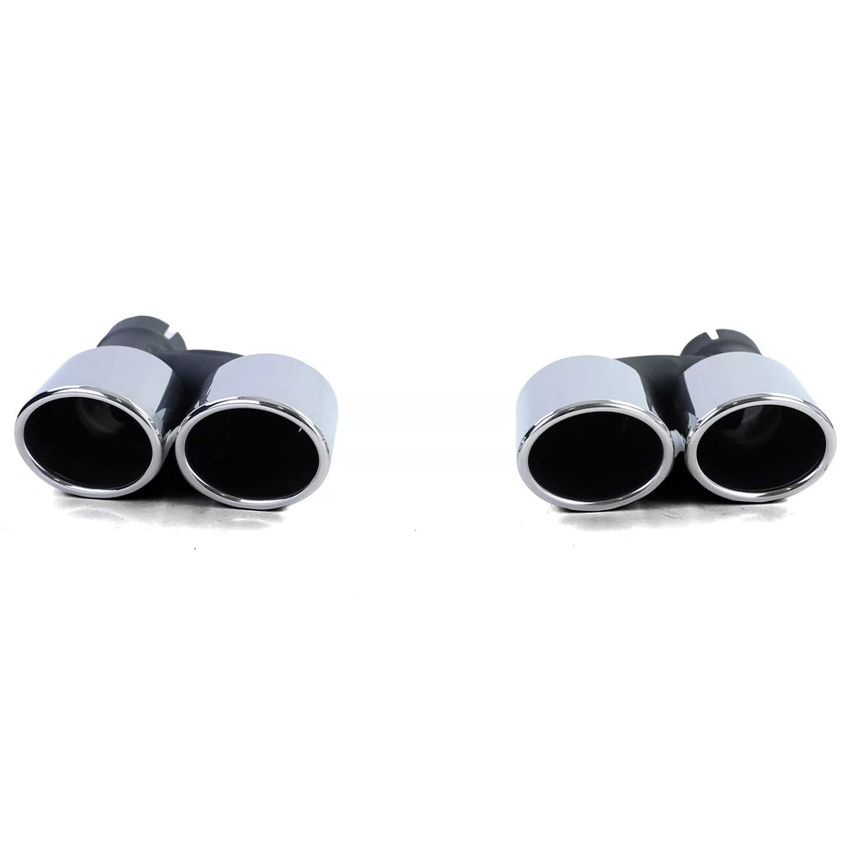 terminali Sportivi 4 Tubi Mascherine Acciaio Inox Coppia per Audi A5 8T dal 11