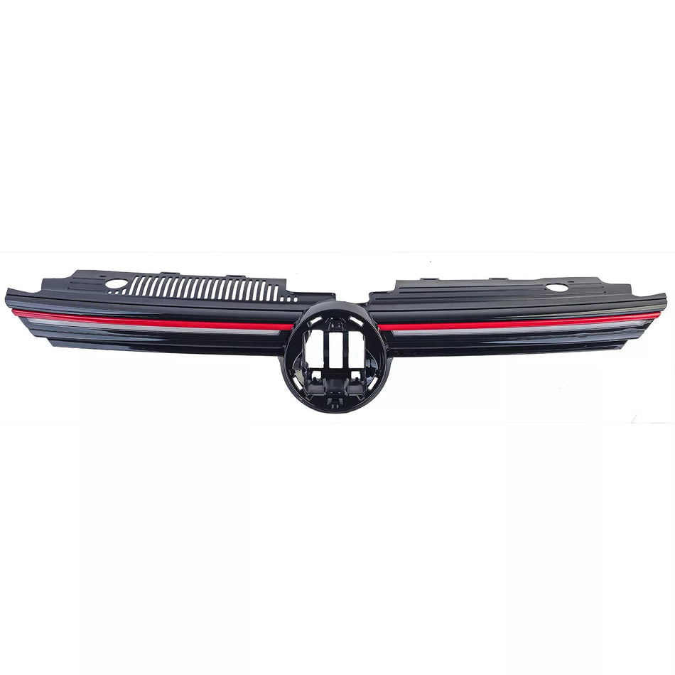 Griglia radiatore sportiva illuminata + barra rossa per Vw Golf 8 dal 2019