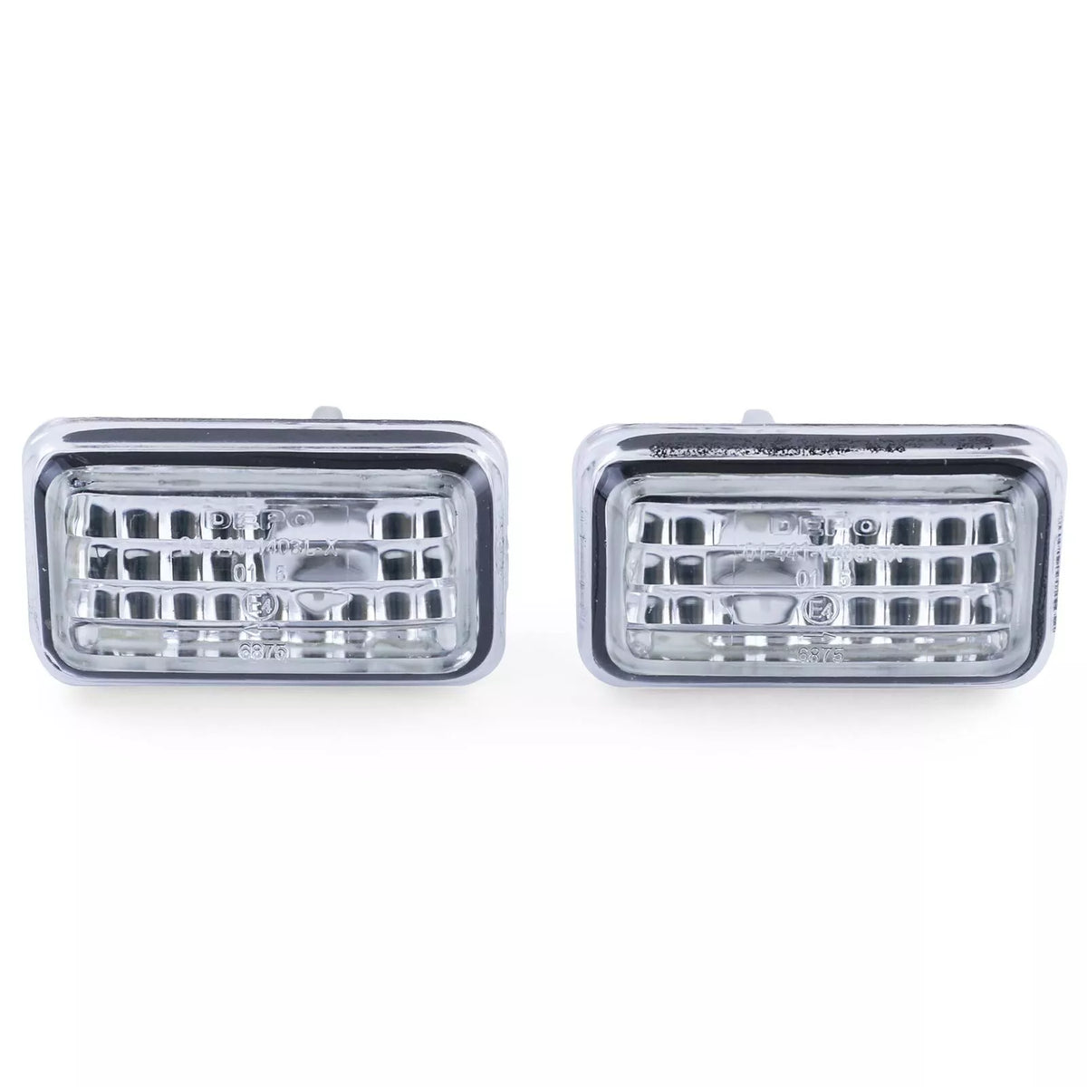Frecce laterali vetro trasparente cromate per Audi 80 90 100 A6 C4 200 V8 – vista 3