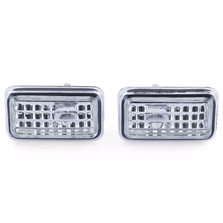 Frecce laterali vetro trasparente cromate per Audi 80 90 100 A6 C4 200 V8 – vista 3