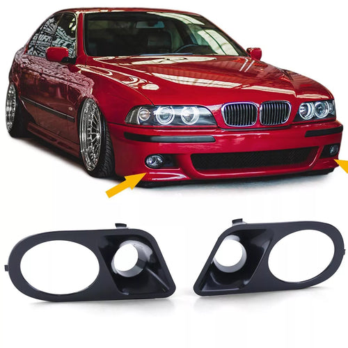 Mascherine fendinebbia + presa d'aria adatte, per paraurti BMW E39 M5