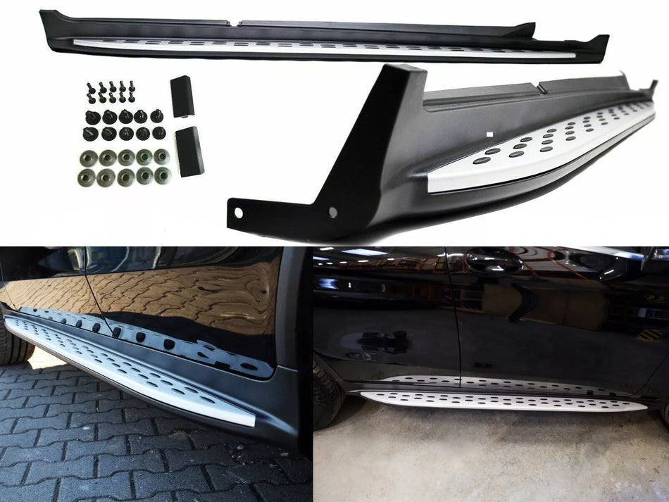 Set pedane barra ingresso alluminio per Mercedes GLC X253 C253