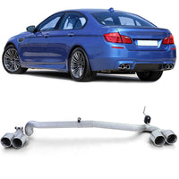 Terminale scarico duplex sport look conversione BMW F10 F11 520 525 528 530
