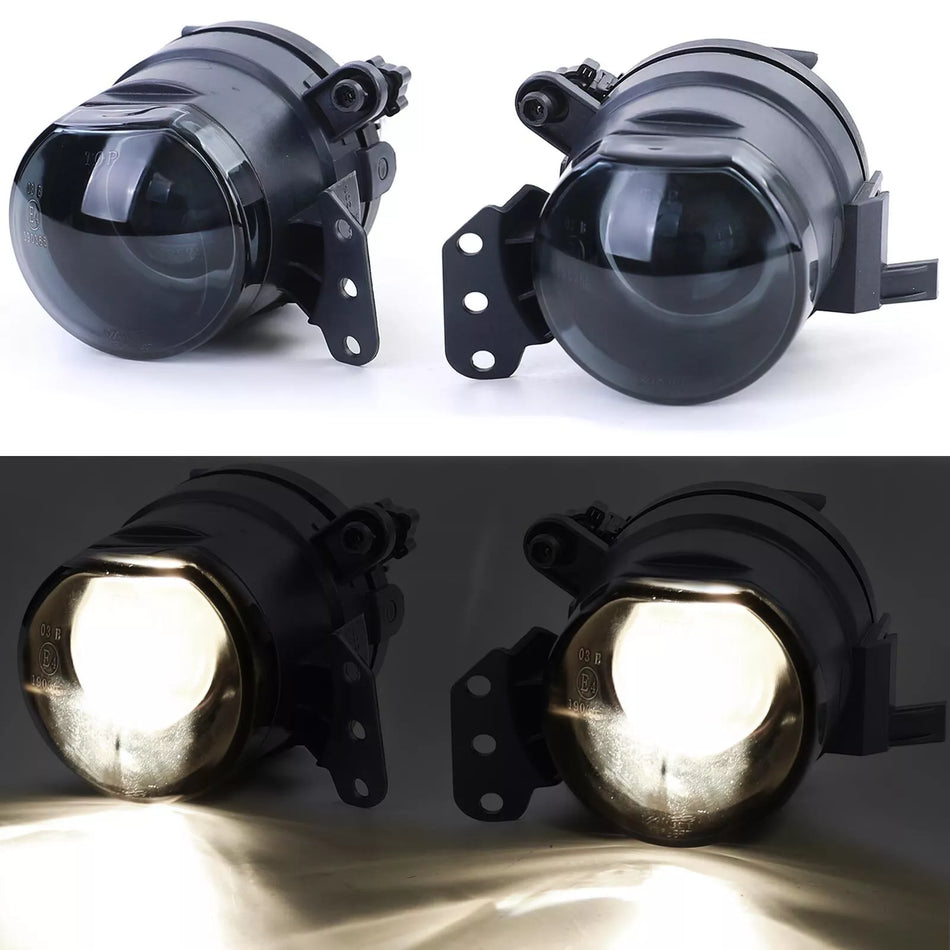 Proiettore fendinebbia con lente nero fumo adatto per BMW Serie 5 E60 E61
