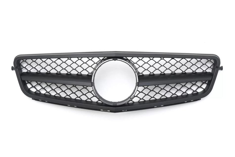 Griglia sportiva griglia radiatore per Mercedes W204 S204 nero opaco