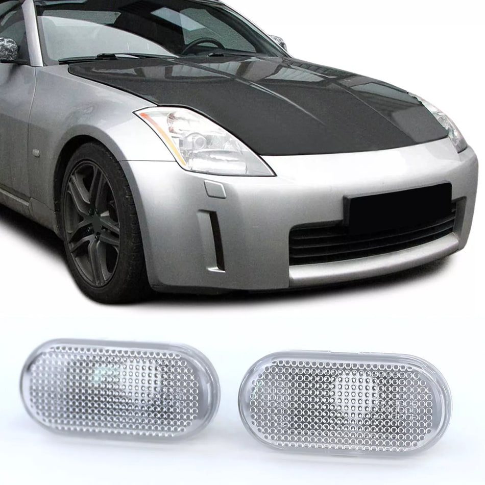 Frecce Laterali Bianco Coppia per Nissan Micra K12 350Z Note E11 Navara