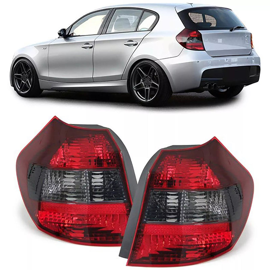 Fanali posteriori rosso nero fumo destro sinistro, per BMW Serie 1 E81 E87 04-07