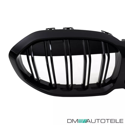 Griglia Sportiva doppia barra lucida Nera per tutte le BMW Serie 1 F40