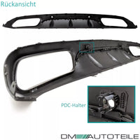 Diffusore posteriore Nero Lucido per Mercedes Classe C C205 A205 AMG Sport