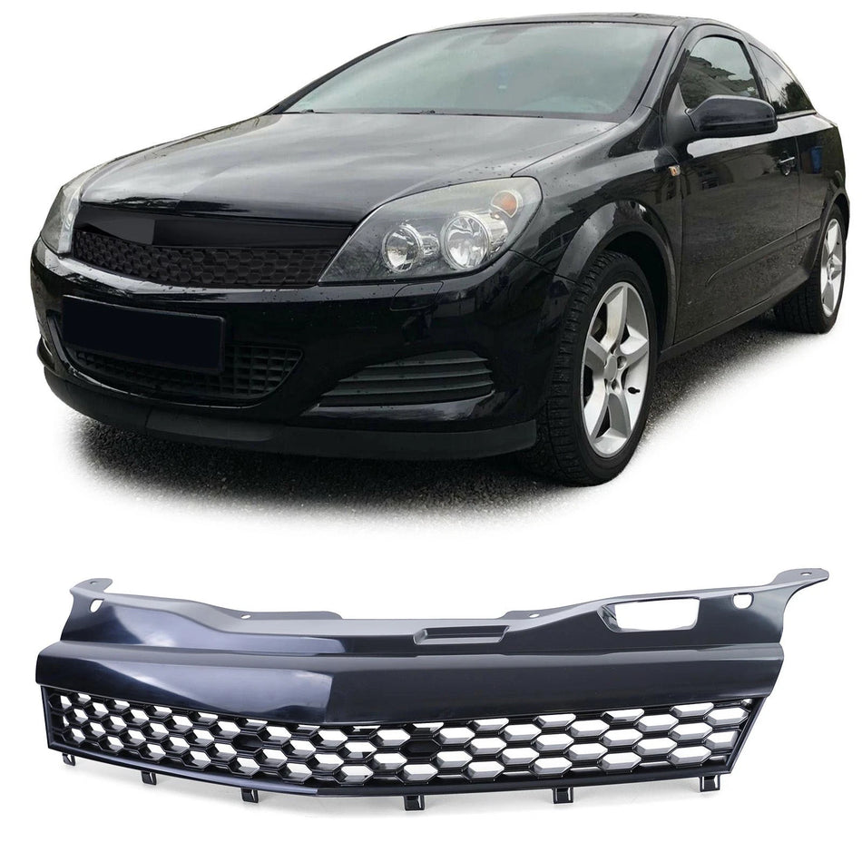 Griglia Sport a nido d'ape senza emblema nera per Opel Astra H GTC TwinTop 05-10