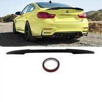 Spoiler Posteriore Nero Lucido forma a V leggera per BMW M4 F82