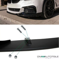 Spoiler anteriore Nero Opaco per BMW G30 G31 M Sport